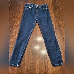 Zara Women's Size 10 High Waist Dark Wash 5 Pocket Skinny Denim Casual Jeans